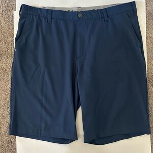 adidas Men's Navy Flat Front Golf Shorts